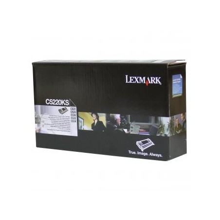Lexmark oryginalny toner C5220KS, black, 4000s, return