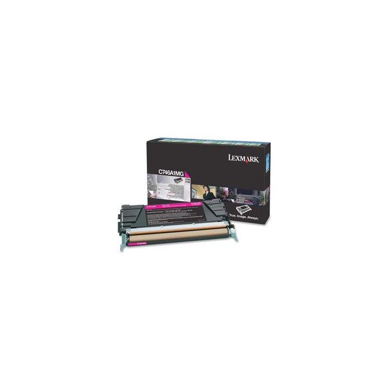 Lexmark oryginalny toner C746A1MG, magenta, 7000s, return