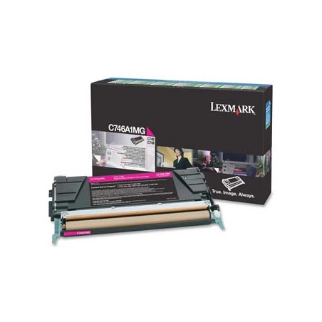 Lexmark oryginalny toner C746A1MG, magenta, 7000s, return
