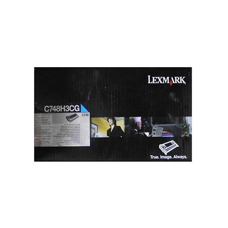 Lexmark oryginalny toner C748H3CG, C748, cyan, 10000s