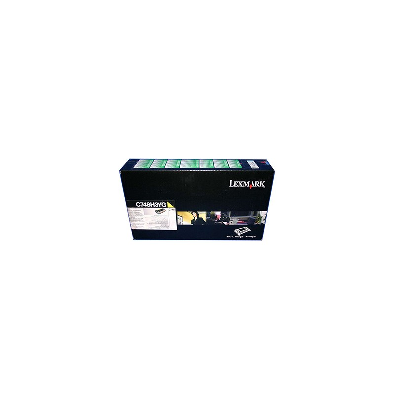 Lexmark oryginalny toner C748H3YG, C748, yellow, 10000s