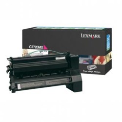 Lexmark oryginalny toner C7720MX, magenta, 15000s, return