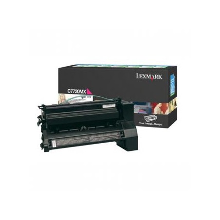 Lexmark oryginalny toner C7720MX, magenta, 15000s, return