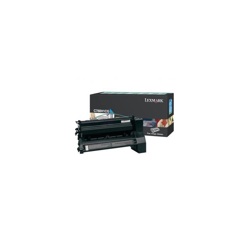 Lexmark oryginalny toner C780H1CG, cyan, 10000s, return
