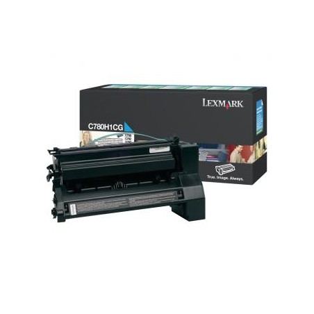 Lexmark oryginalny toner C780H1CG, cyan, 10000s, return