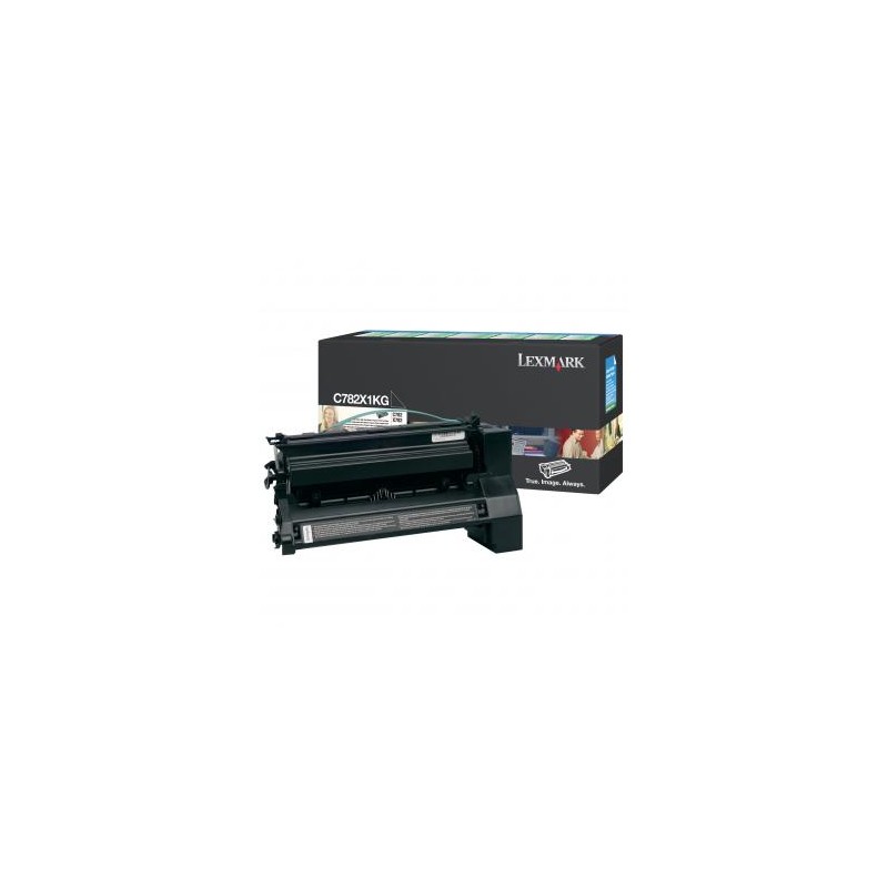 Lexmark oryginalny toner C782X1KG, black, 15000s, return