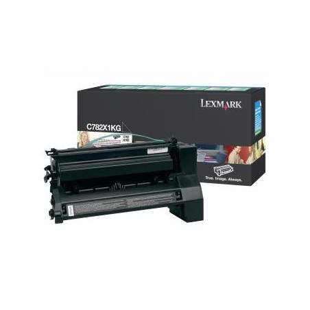 Lexmark oryginalny toner C782X1KG, black, 15000s, return