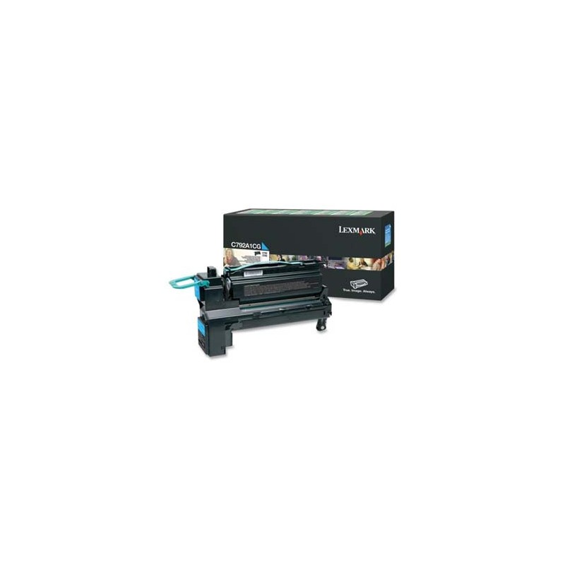 Lexmark oryginalny toner C792A1CG, cyan, 6000s