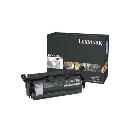 Lexmark oryginalny toner T654X31E, black, 36000s, kartridż korporacyjny, extra duża pojemność