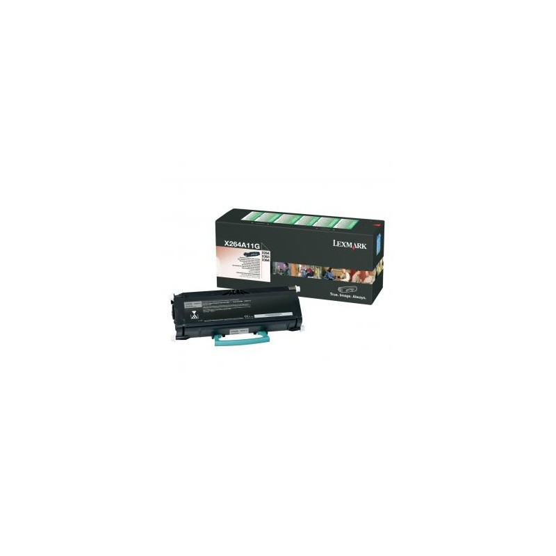 Lexmark oryginalny toner X264A11G, black, 3500s, return