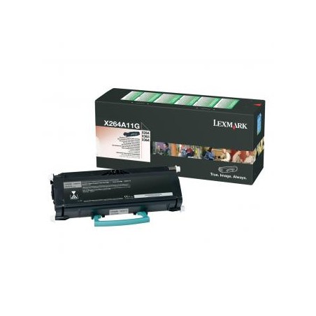 Lexmark oryginalny toner X264A11G, black, 3500s, return