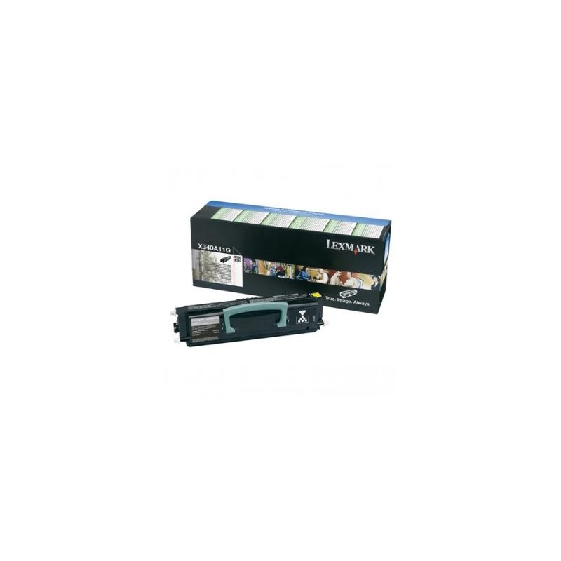 Lexmark oryginalny toner X340A11G, black, 2500s, return