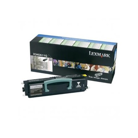 Lexmark oryginalny toner X340A11G, black, 2500s, return