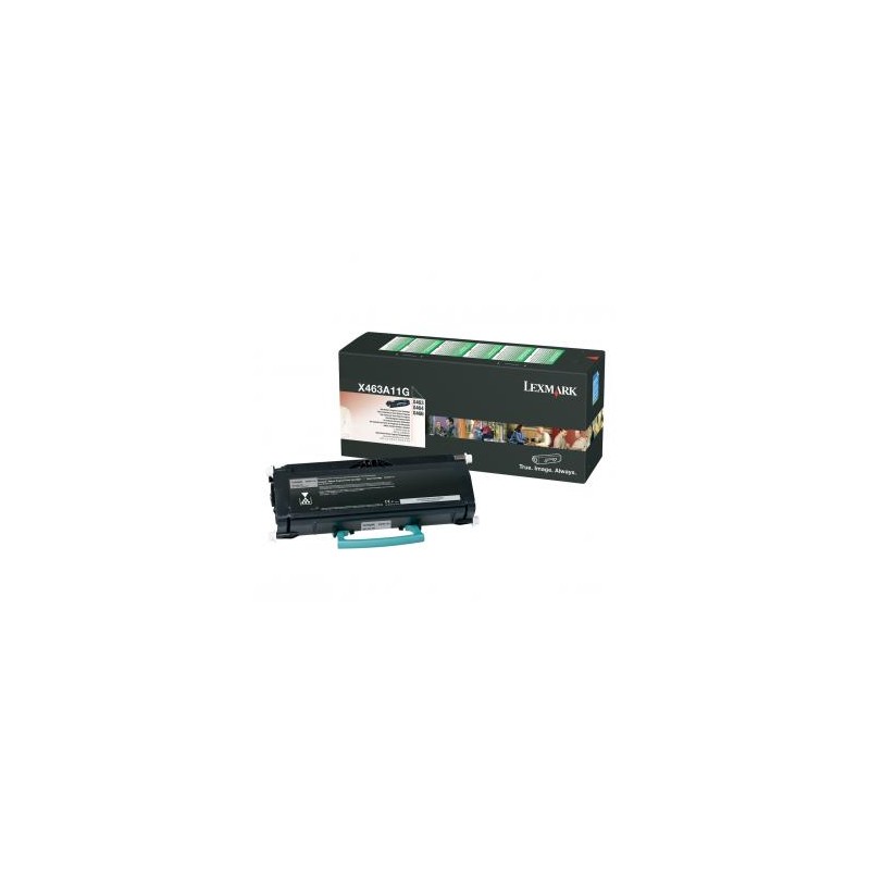 Lexmark oryginalny toner X463A11G, black, 3500s, return