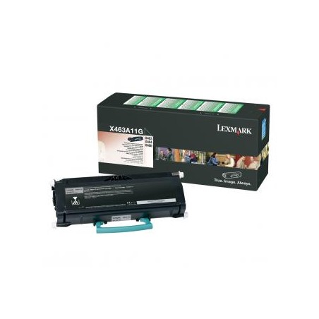 Lexmark oryginalny toner X463A11G, black, 3500s, return