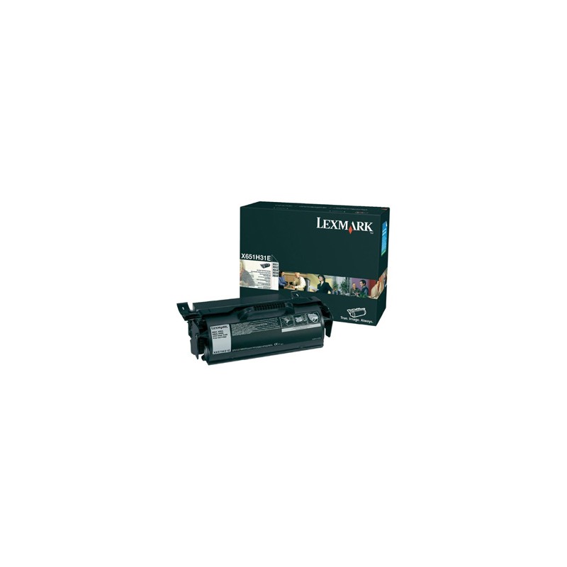 Lexmark oryginalny toner X651H31E, black, 25000s