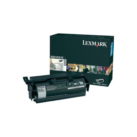 Lexmark oryginalny toner X651H31E, black, 25000s