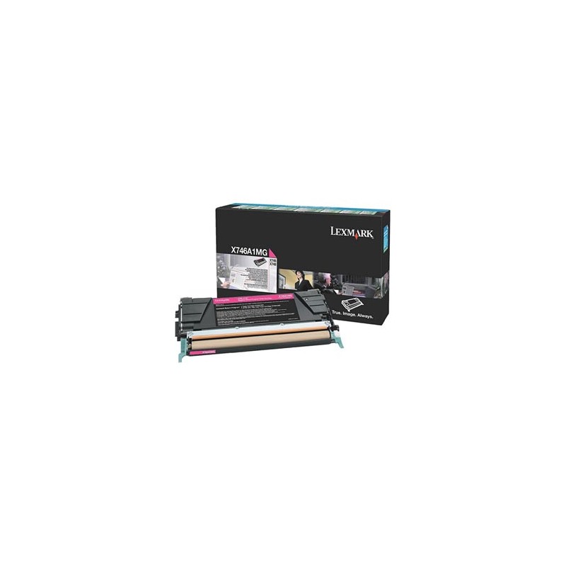 Lexmark oryginalny toner X746A1MG, magenta, 7000s, return
