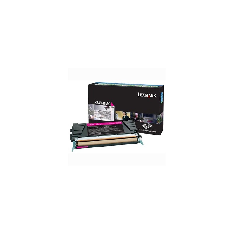 Lexmark oryginalny toner X748H1MG, magenta, 10000s, high capacity, return