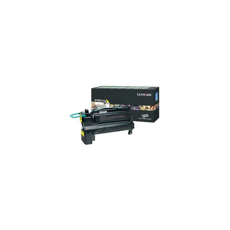 Lexmark oryginalny toner X792X1YG, yellow, 20000s, return, EOL