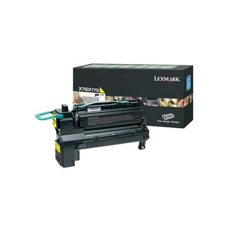 Lexmark oryginalny toner X792X1YG, yellow, 20000s, return, EOL