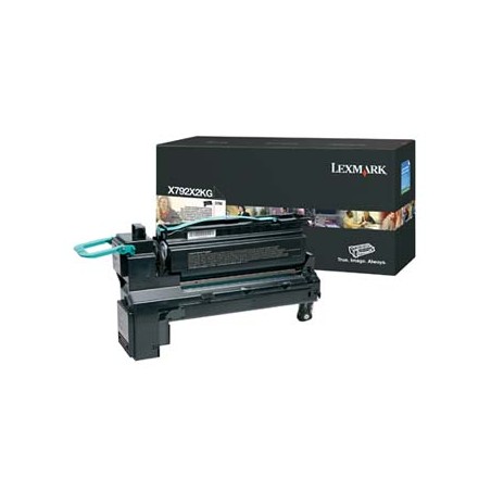 Lexmark oryginalny toner X792X2KG, black, 20000s, extra duża pojemność