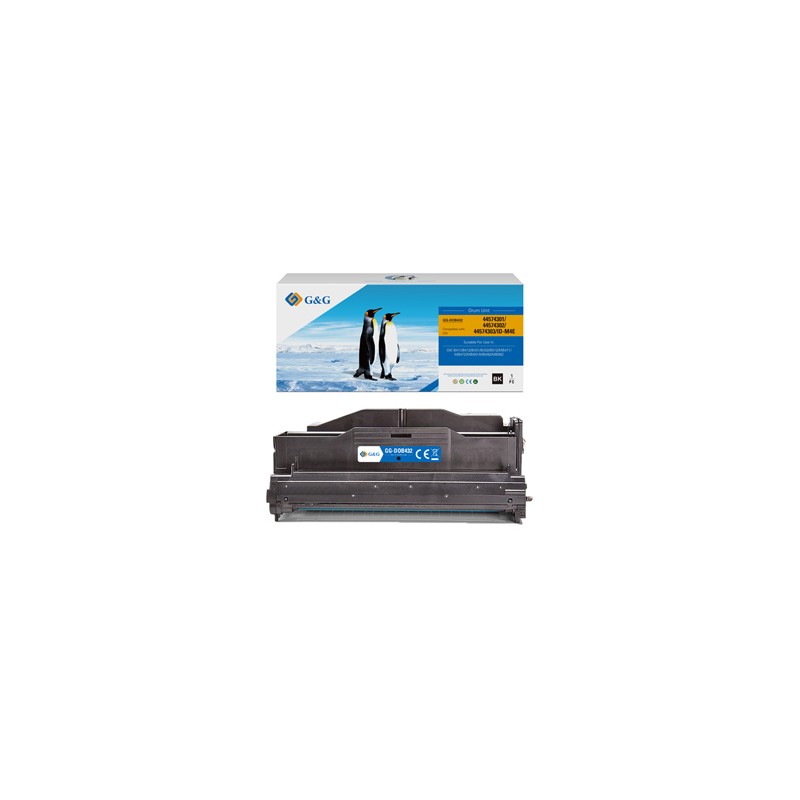 G&G kompatybilny bęben z 44574302, black, 25000s