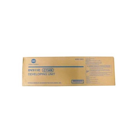 Konica Minolta oryginalny developer A0XV0KD, DV-311C, cyan, 115000s