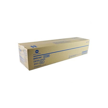 Konica Minolta oryginalny developer A9C80KD, DV-619C, cyan, 600000s