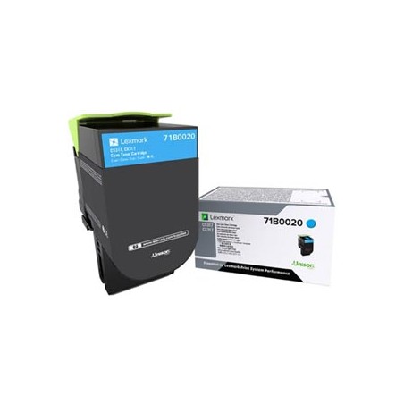 Lexmark oryginalny toner 71B0020, cyan, 2300s, EOL