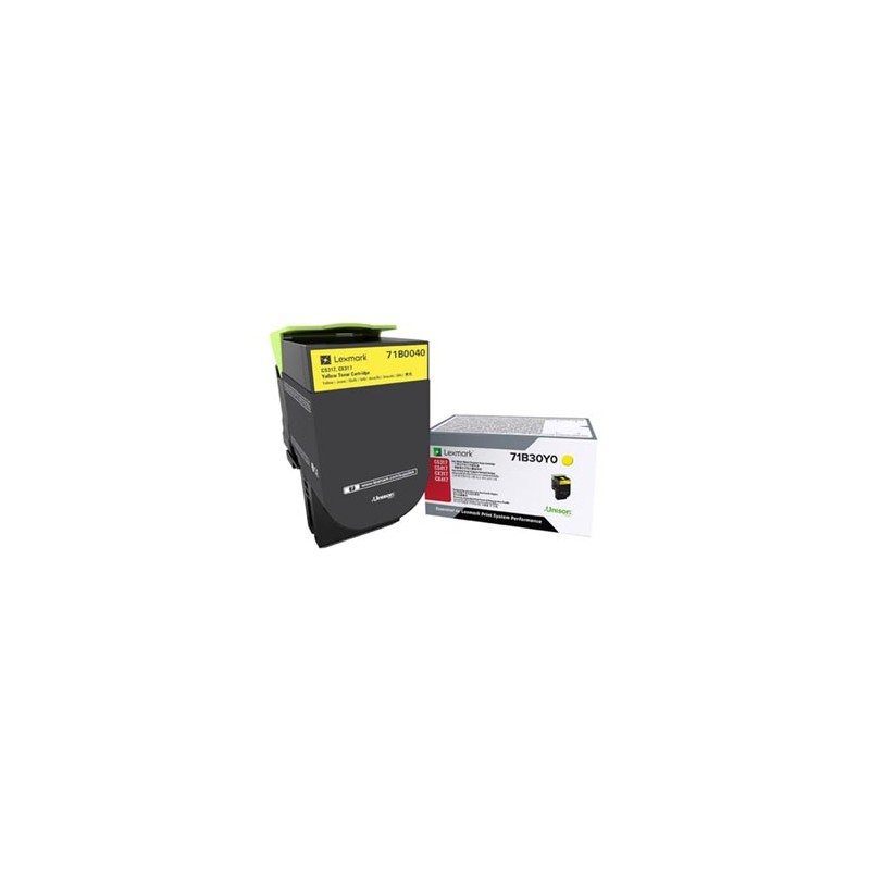 Lexmark oryginalny toner 71B0040, yellow, 2300s