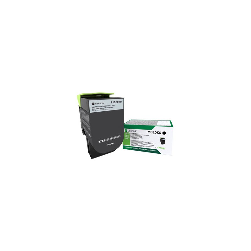Lexmark oryginalny toner 71B20K0, black, 3000s