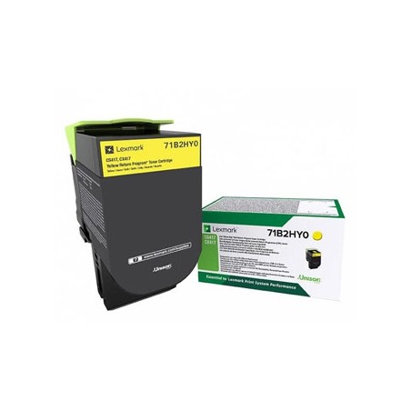 Lexmark oryginalny toner 71B2HY0, yellow, 3500s