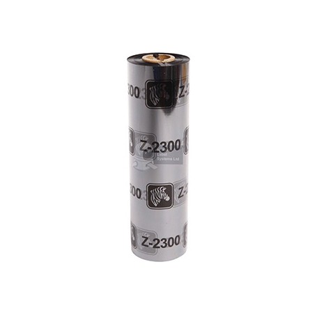 Zebra oryginalny  taśma termotransferowa woskowa, 02300GS11007, black, 110mm*74m, cena za 1 szt opakowanie  12 szt