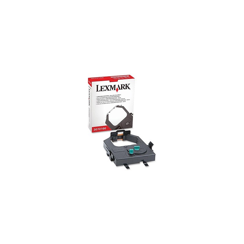 Lexmark oryginalny taśma do drukarek etykiet, 3070166, czarny druk/biały podkład