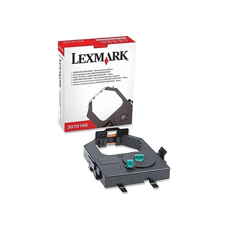 Lexmark oryginalny taśma do drukarek etykiet, 3070166, czarny druk/biały podkład