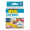Dymo oryginalny taśma do drukarek etykiet, Dymo, 43618, S0720790, czarny druk/żółty podkład, 7m, 6mm, D1