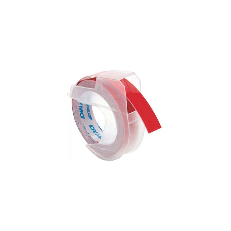 Dymo oryginalny taśma do drukarek etykiet, Dymo, S0898150, biały druk/czerwony podkład, 3m, 9mm, opakowanie 10 szt, cena za 1 sz