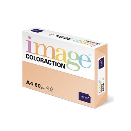 Papier kserograficzny Coloraction, Savana, A4, 80 g/m2, jasny pomarańczowy, 500 arkusza, nadaje się do druku atramentowego