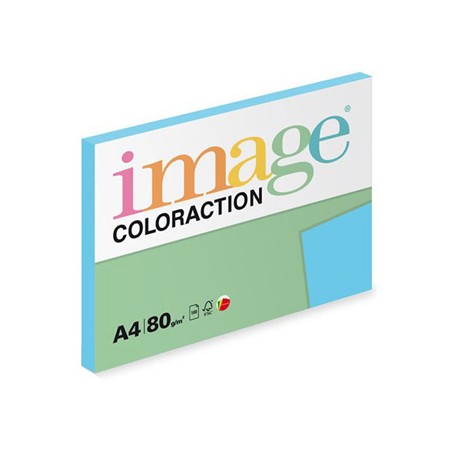 Papier kserograficzny Coloraction, Lisbon, A4, 80 g/m2, niebieski, 100 arkusza, nadaje się do druku atramentowego