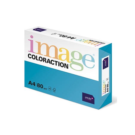 Papier kserograficzny Coloraction, Lisbon, A4, 80 g/m2, niebieski, 500 arkusza, nadaje się do druku atramentowego