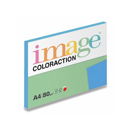 Papier kserograficzny Coloraction, Malta, A4, 80 g/m2, średni niebieski, 100 arkusza, nadaje się do druku atramentowego