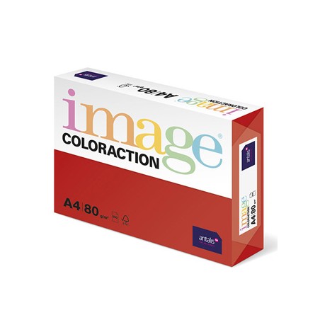 Papier kserograficzny Coloraction, Chile, A4, 80 g/m2, ciemne czerwony, 500 arkusza, nadaje się do druku atramentowego