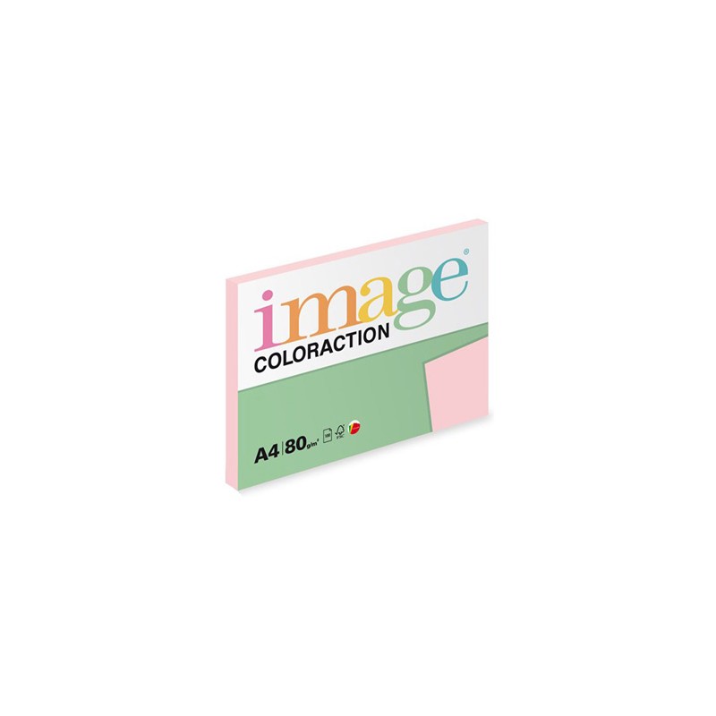 Papier kserograficzny Coloraction, Tropic, A4, 80 g/m2, jasny różowy, 100 arkusza, nadaje się do druku atramentowego