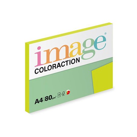 Papier kserograficzny Coloraction, Rio, A4, 80 g/m2, refleksyjny zielony, 100 arkusza, nadaje się do druku atramentowego