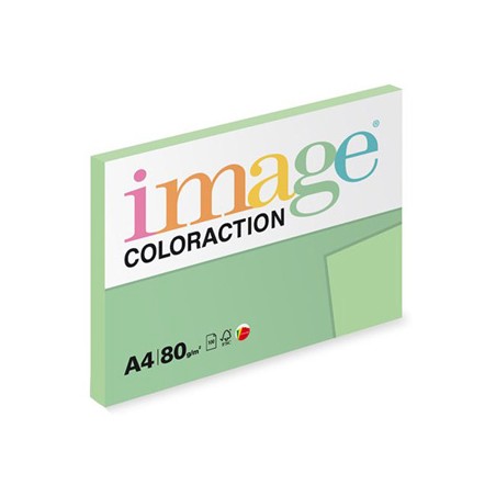 Papier kserograficzny Coloraction, Jungle, A4, 80 g/m2, jasny zielony, 100 arkusza, nadaje się do druku atramentowego