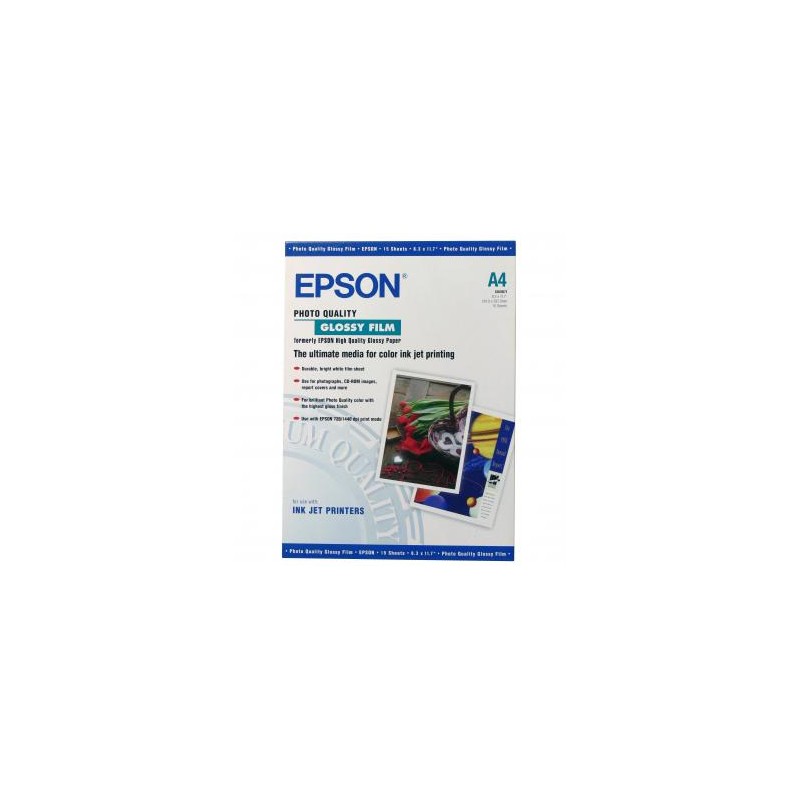Epson, Photo Quality Glossy Film, A4, 170 g/m2, 15szt., C13S041071