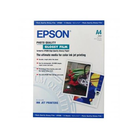 Epson, Photo Quality Glossy Film, A4, 170 g/m2, 15szt., C13S041071
