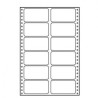 Etykiety tabelacyjne 89 x 48.8 mm, A4, dwurzędowe, białe, 12 etykiety, pakowane po 25 szt., do drukarek igłowych, EOL