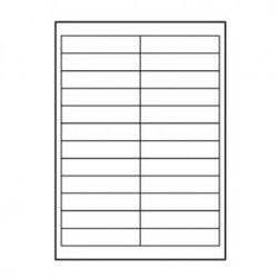 Logo etykiety 100mm x 23mm, A4, matowe, białe, 24 etykiety, 140g/m2, pakowane po 10 szt., do drukarek atramentowych i laserowych